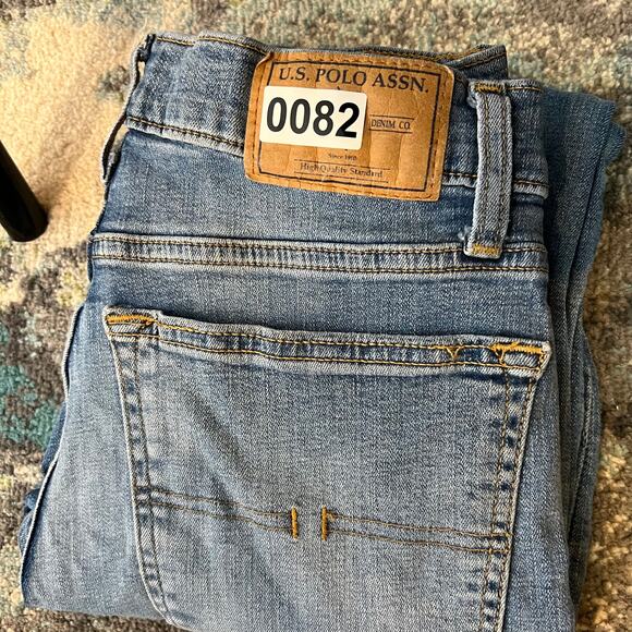 US Polo Assn Jeans Mens 28x30 Activate Stretch Dark Wash Straight Leg Jeans - Picture 10 of 10